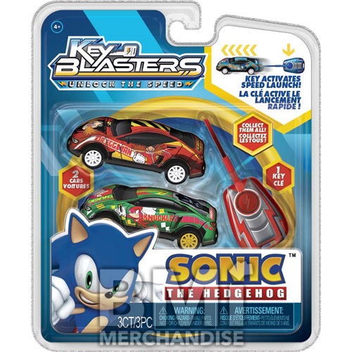 SONIC KEY BLASTERS RACECAR SET